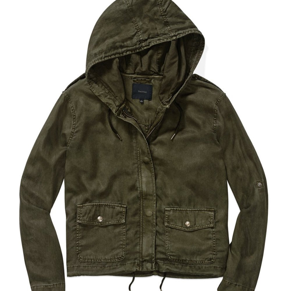 Aritzia Talula Carbon Zip Hooded Jacket Size S